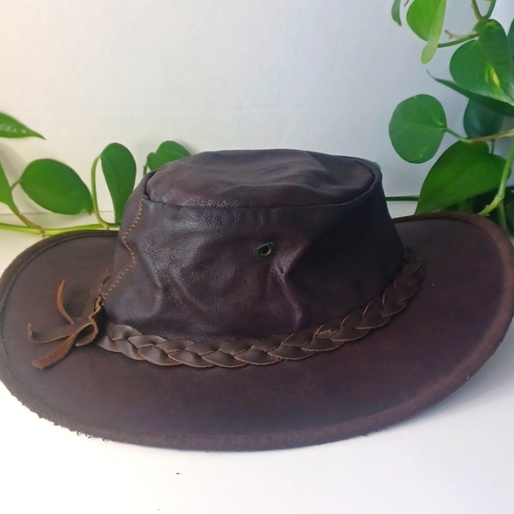 Barmah Accessories Barmah Aussie Sundowner Kangaroo Leather Hat